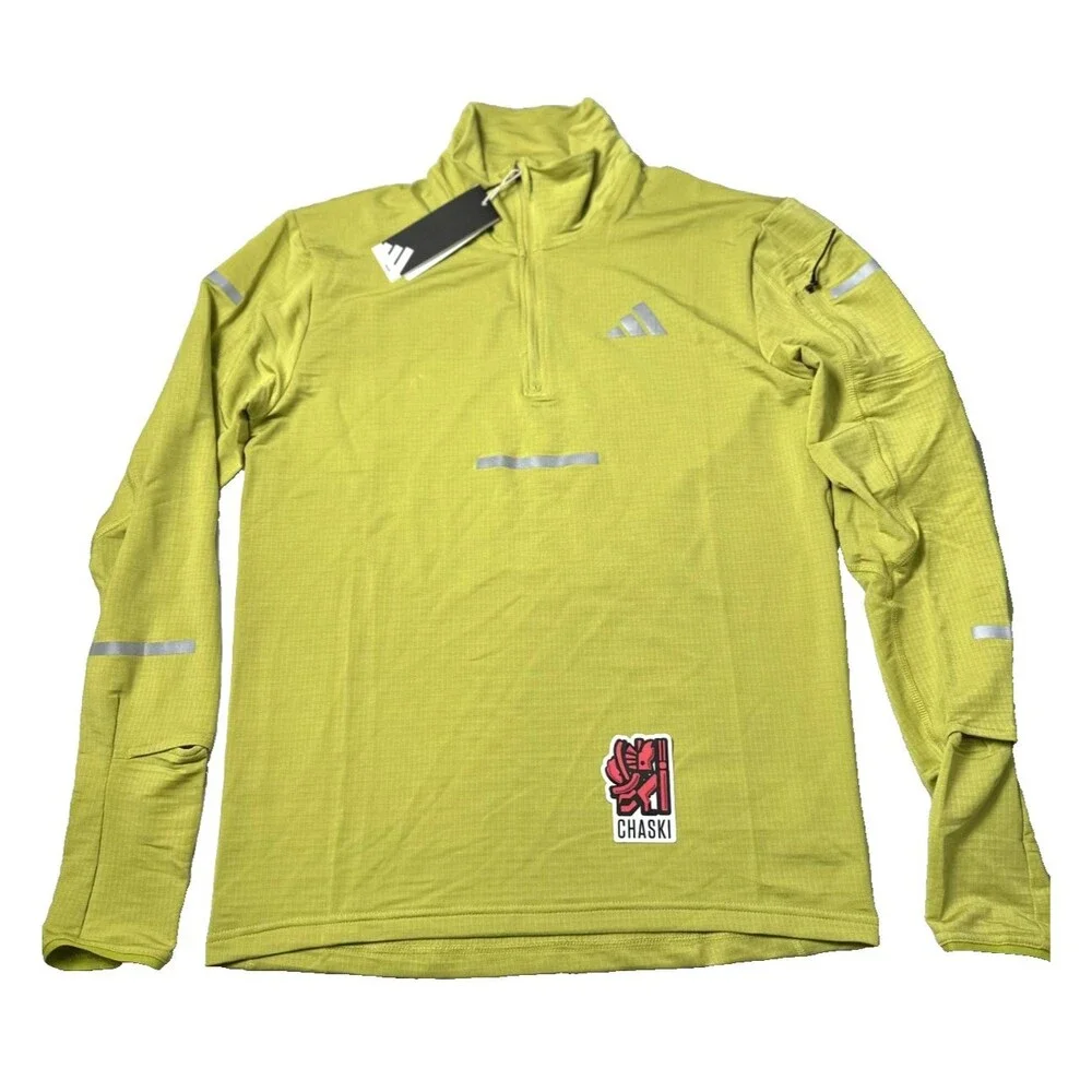 Adidas Adi365 Climawarm+ Half Zip Running Top Long Sleeve JM5725 Men Small